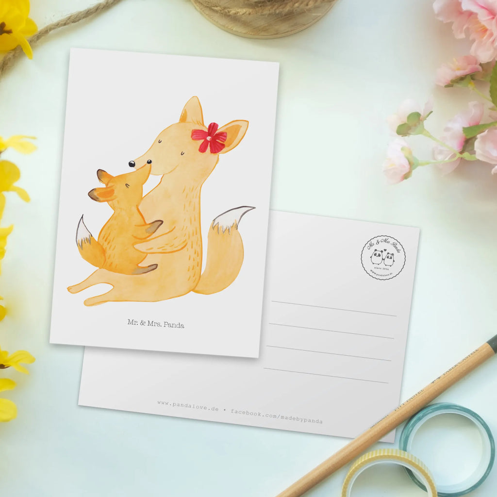 Postkarte Fuchs Mama Postkarte, Karte, Geschenkkarte, Grußkarte, Einladung, Ansichtskarte, Geburtstagskarte, Einladungskarte, Dankeskarte, Ansichtskarten, Einladung Geburtstag, Einladungskarten Geburtstag, Familie, Vatertag, Muttertag, Bruder, Schwester, Mama, Papa, Oma, Opa, Mutter, Tochter, Lieblingstochter, Beste Tochter, Geschenk