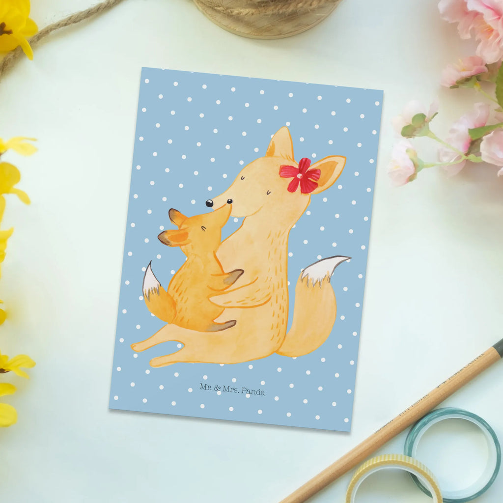 Postkarte Fuchs Mama Postkarte, Karte, Geschenkkarte, Grußkarte, Einladung, Ansichtskarte, Geburtstagskarte, Einladungskarte, Dankeskarte, Ansichtskarten, Einladung Geburtstag, Einladungskarten Geburtstag, Familie, Vatertag, Muttertag, Bruder, Schwester, Mama, Papa, Oma, Opa, Mutter, Tochter, Lieblingstochter, Beste Tochter, Geschenk