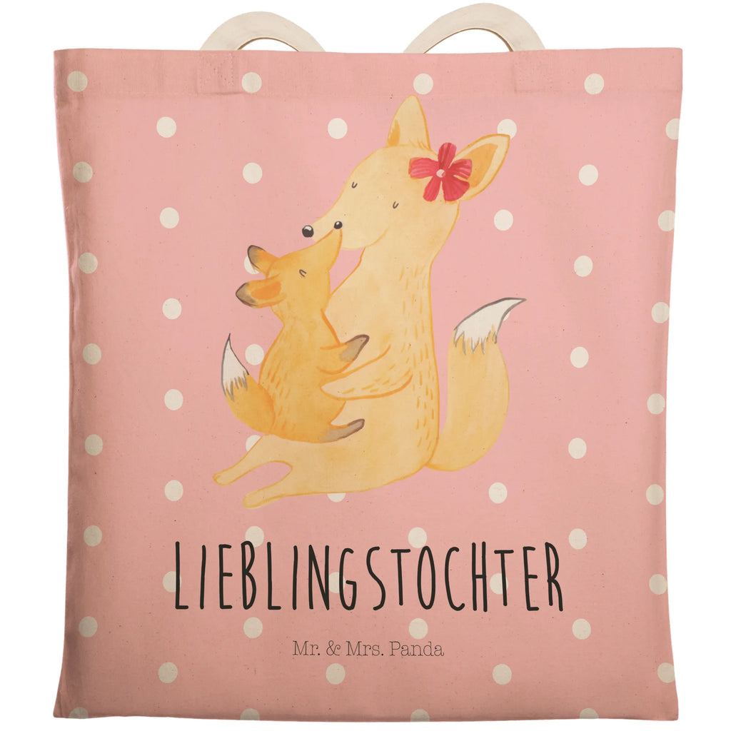 Einkaufstasche Fuchs Mama & Kind Tragetasche, Tasche, Beutel, Stofftasche, Baumwolltasche, Umhängetasche, Shopper, Einkaufstasche, Beuteltasche, Familie, Vatertag, Muttertag, Bruder, Schwester, Mama, Papa, Oma, Opa, Mutter, Tochter, Lieblingstochter, Beste Tochter, Geschenk