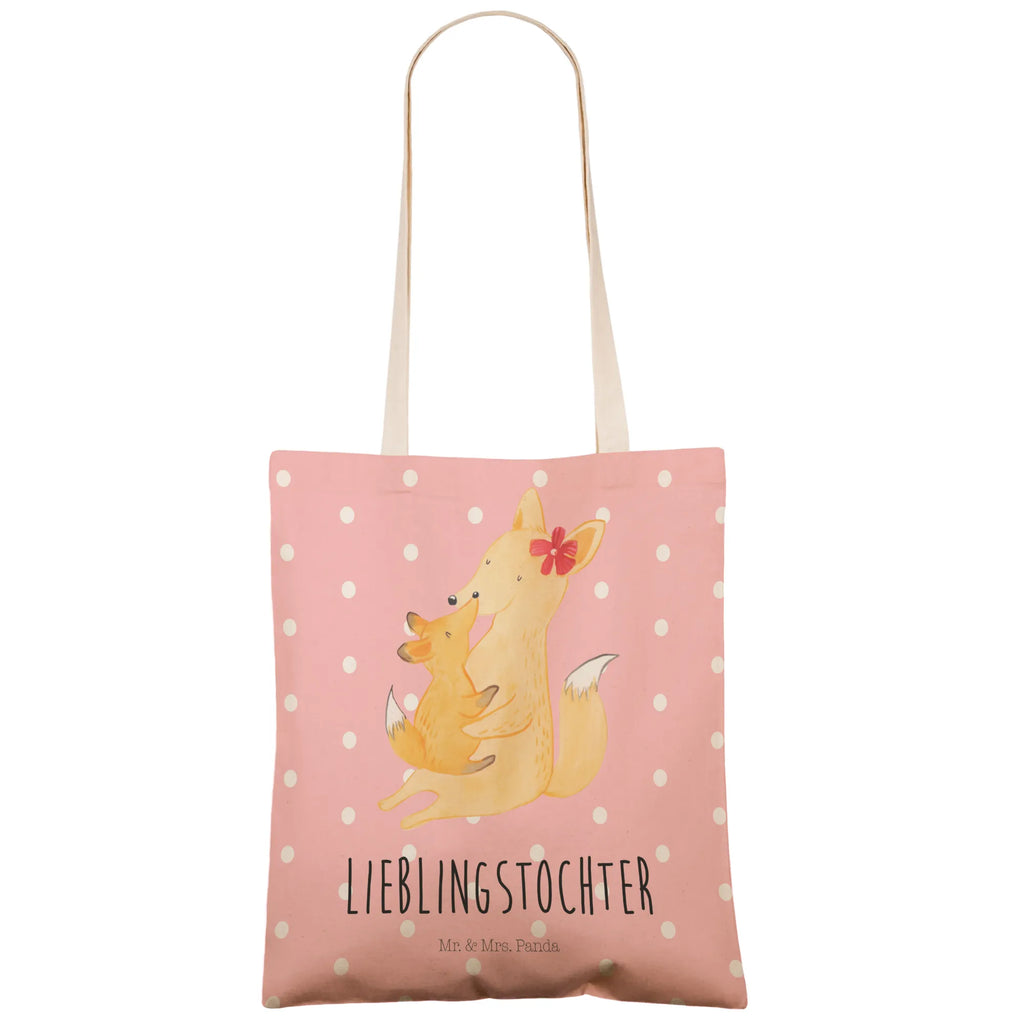 Einkaufstasche Fuchs Mama & Kind Tragetasche, Tasche, Beutel, Stofftasche, Baumwolltasche, Umhängetasche, Shopper, Einkaufstasche, Beuteltasche, Familie, Vatertag, Muttertag, Bruder, Schwester, Mama, Papa, Oma, Opa, Mutter, Tochter, Lieblingstochter, Beste Tochter, Geschenk