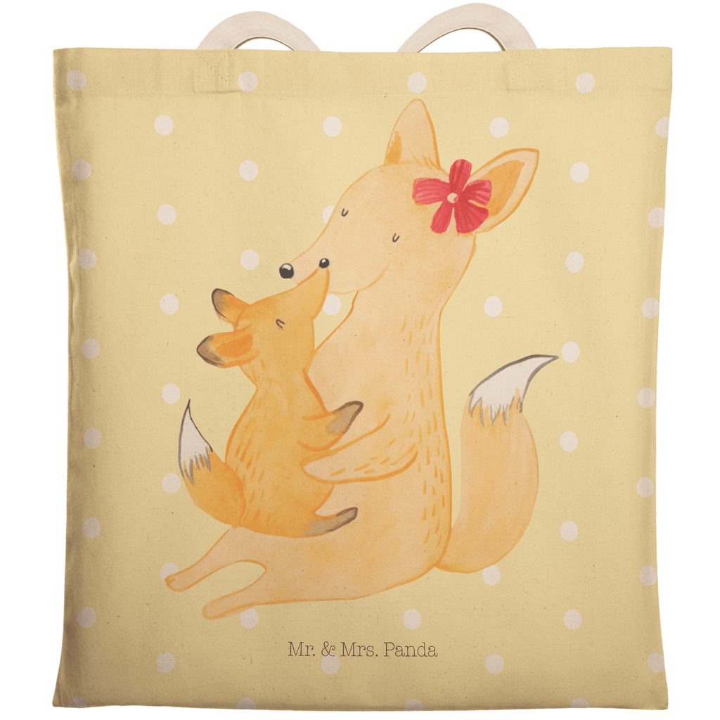 Einkaufstasche Fuchs Mama & Kind Tragetasche, Tasche, Beutel, Stofftasche, Baumwolltasche, Umhängetasche, Shopper, Einkaufstasche, Beuteltasche, Familie, Vatertag, Muttertag, Bruder, Schwester, Mama, Papa, Oma, Opa, Mutter, Tochter, Lieblingstochter, Beste Tochter, Geschenk