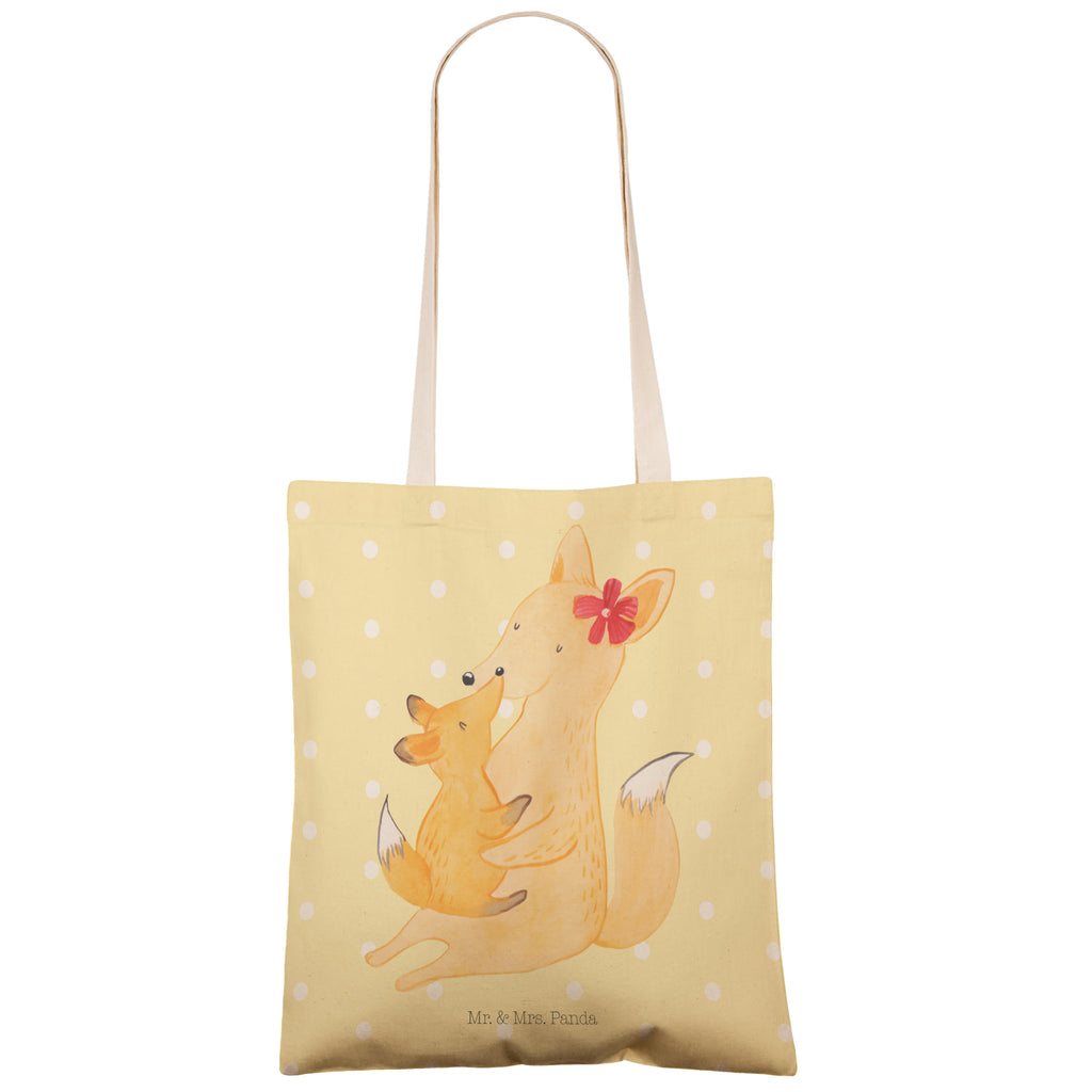 Einkaufstasche Fuchs Mama & Kind Tragetasche, Tasche, Beutel, Stofftasche, Baumwolltasche, Umhängetasche, Shopper, Einkaufstasche, Beuteltasche, Familie, Vatertag, Muttertag, Bruder, Schwester, Mama, Papa, Oma, Opa, Mutter, Tochter, Lieblingstochter, Beste Tochter, Geschenk