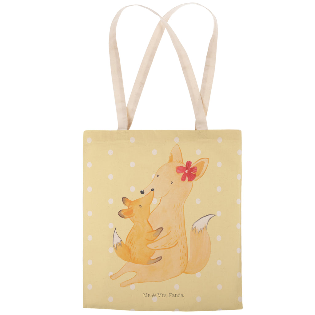 Einkaufstasche Fuchs Mama & Kind Tragetasche, Tasche, Beutel, Stofftasche, Baumwolltasche, Umhängetasche, Shopper, Einkaufstasche, Beuteltasche, Familie, Vatertag, Muttertag, Bruder, Schwester, Mama, Papa, Oma, Opa, Mutter, Tochter, Lieblingstochter, Beste Tochter, Geschenk