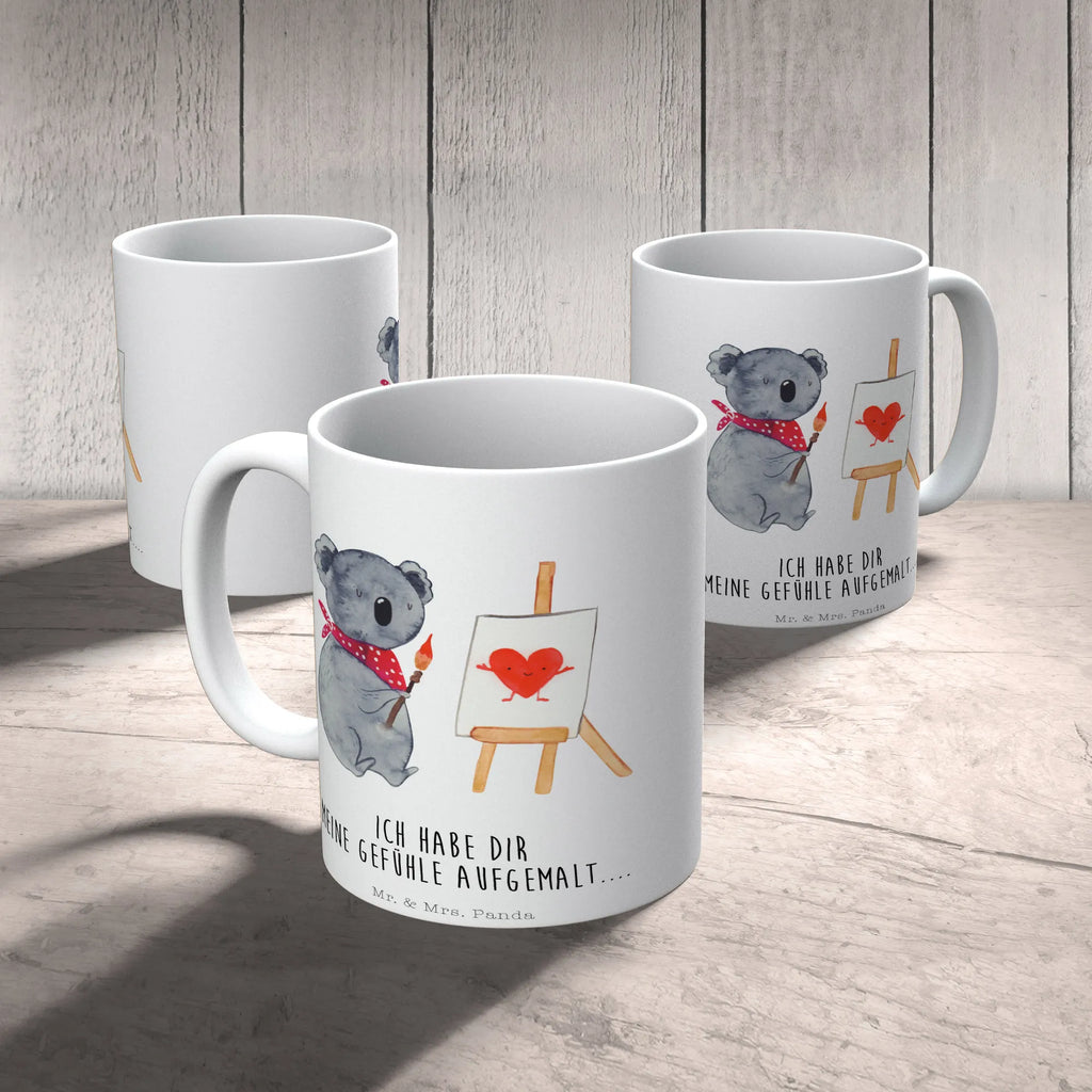 Tasse Koala Künstler Tasse, Kaffeetasse, Teetasse, Becher, Kaffeebecher, Teebecher, Keramiktasse, Porzellantasse, Büro Tasse, Geschenk Tasse, Tasse Sprüche, Tasse Motive, Kaffeetassen, Tasse bedrucken, Designer Tasse, Cappuccino Tassen, Schöne Teetassen, Koala, Koalabär, Liebe, Liebensbeweis, Liebesgeschenk, Gefühle, Künstler, zeichnen