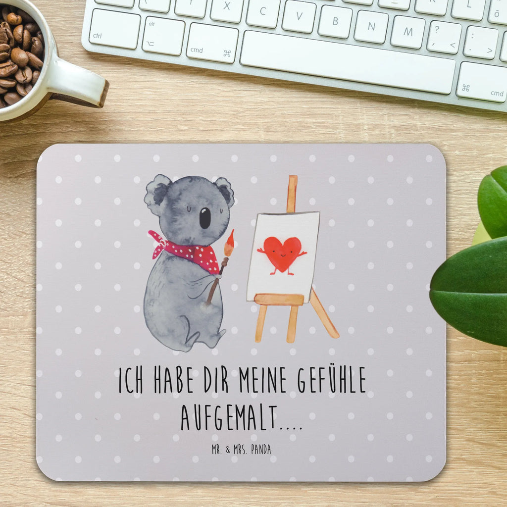 Mauspad Koala Künstler Mousepad, Computer zubehör, Büroausstattung, PC Zubehör, Arbeitszimmer, Mauspad, Einzigartiges Mauspad, Designer Mauspad, Mausunterlage, Mauspad Büro, Koala, Koalabär, Liebe, Liebensbeweis, Liebesgeschenk, Gefühle, Künstler, zeichnen