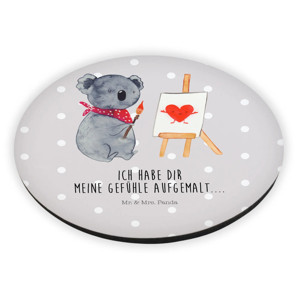 Rund Magnet Koala Künstler Kühlschrankmagnet, Pinnwandmagnet, Souvenir Magnet, Motivmagnete, Dekomagnet, Whiteboard Magnet, Notiz Magnet, Kühlschrank Dekoration, Koala, Koalabär, Liebe, Liebensbeweis, Liebesgeschenk, Gefühle, Künstler, zeichnen