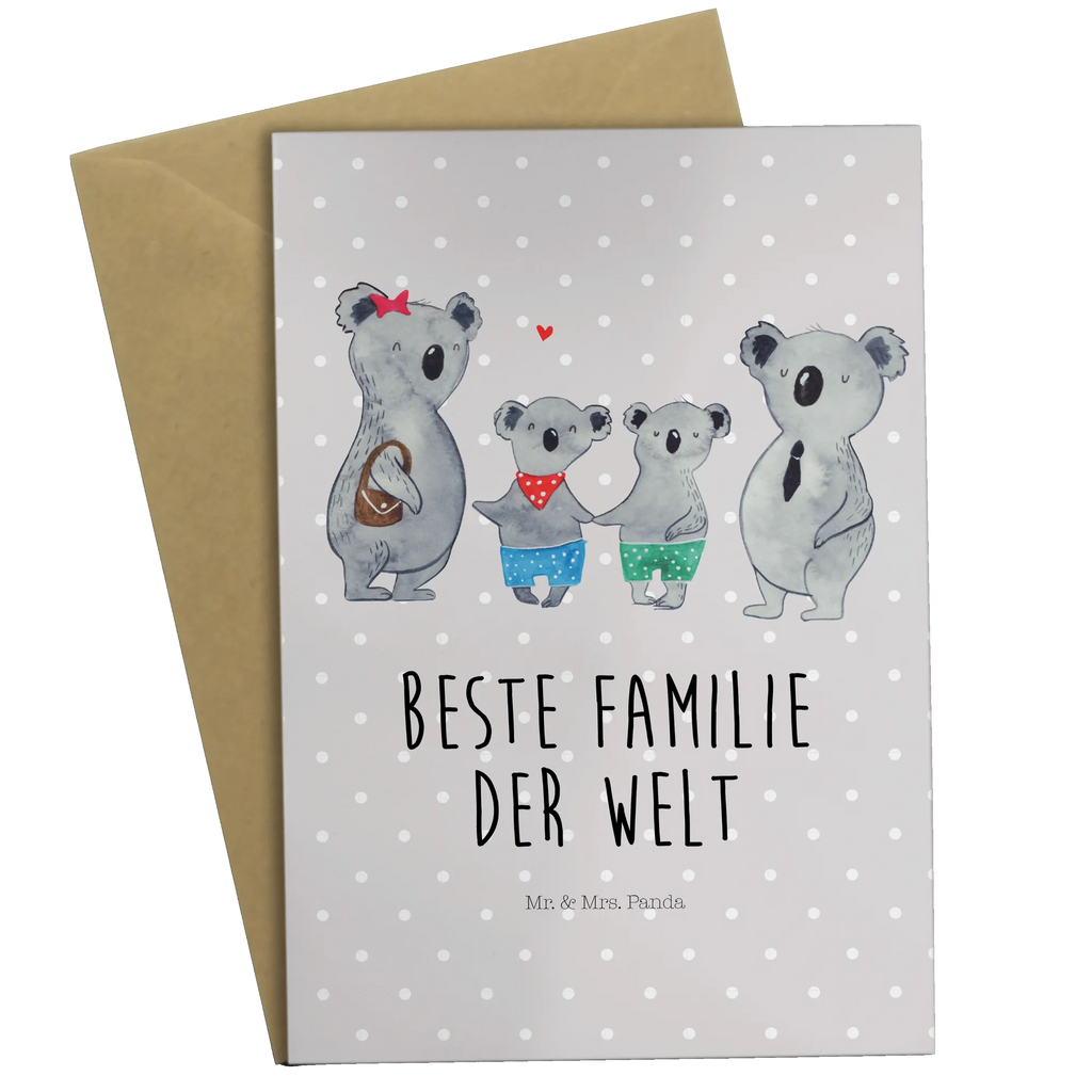 Grußkarte Koala Familie zwei Grußkarte, Klappkarte, Einladungskarte, Glückwunschkarte, Hochzeitskarte, Geburtstagskarte, Karte, Ansichtskarten, Familie, Vatertag, Muttertag, Bruder, Schwester, Mama, Papa, Oma, Opa, Koala, Koalabär, beste Familie, Familienzeit, Familienleben, Koalafamilie, Lieblingsfamilie