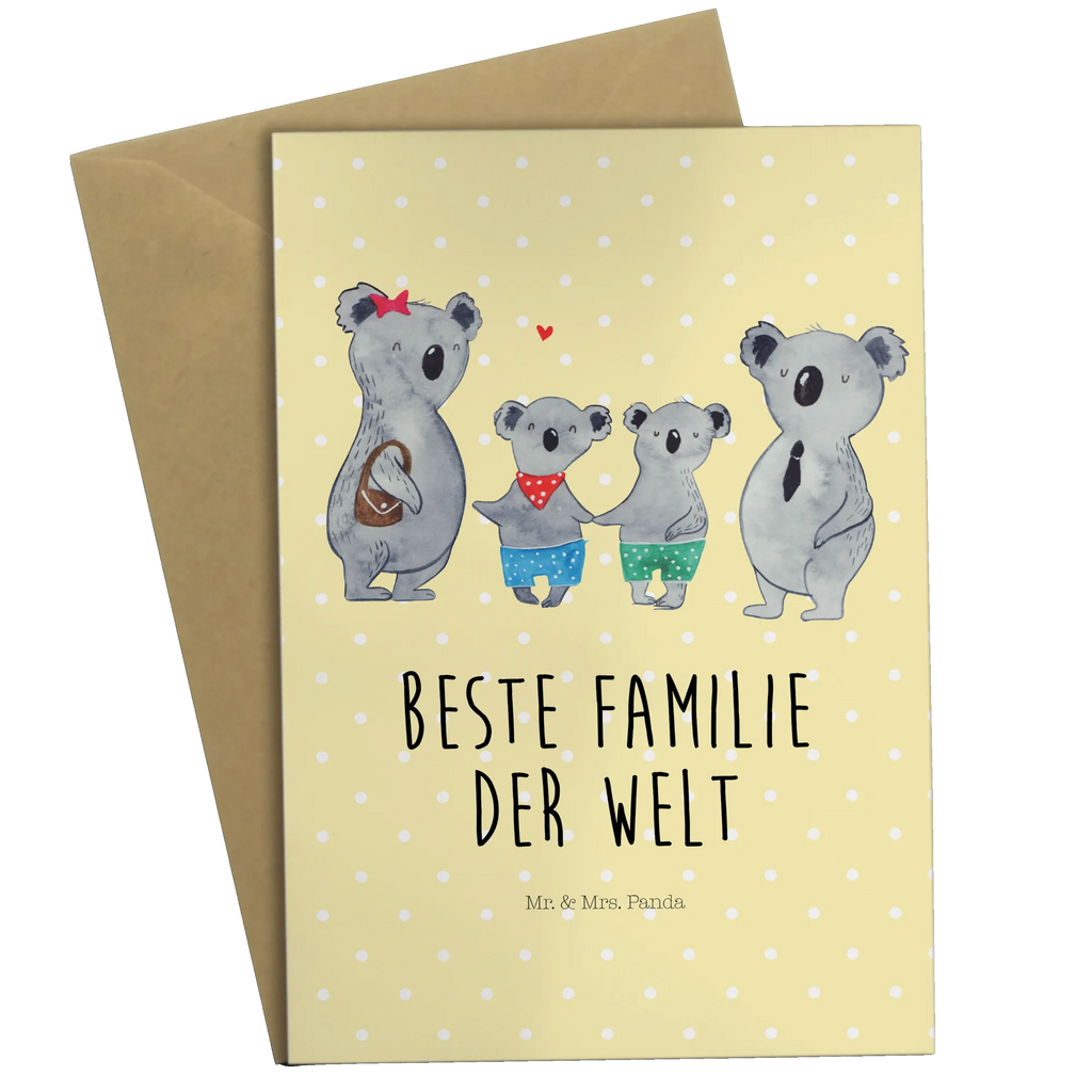 Grußkarte Koala Familie zwei Grußkarte, Klappkarte, Einladungskarte, Glückwunschkarte, Hochzeitskarte, Geburtstagskarte, Karte, Ansichtskarten, Familie, Vatertag, Muttertag, Bruder, Schwester, Mama, Papa, Oma, Opa, Koala, Koalabär, beste Familie, Familienzeit, Familienleben, Koalafamilie, Lieblingsfamilie