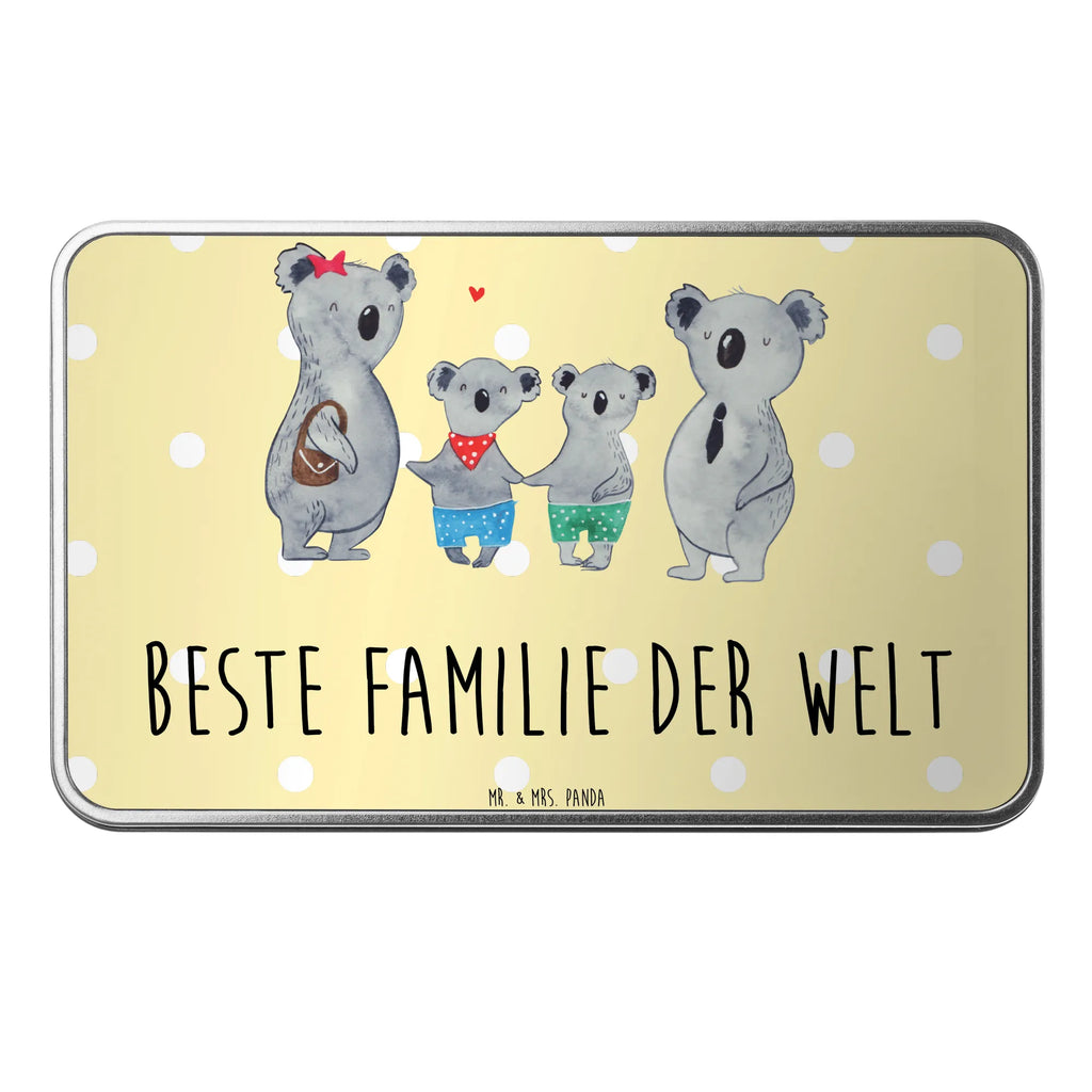 Metalldose rechteckig Koala Familie zwei Blechdose, Metalldose, Blechbox, Container, Keksdose, Vorratsdose, Vorratsbox, Döschen, Versperbox, Vesperdose, Aufbewahrungsdose, Aufbewahrungsbox, Aluminiumdose, Dose, Familie, Vatertag, Muttertag, Bruder, Schwester, Mama, Papa, Oma, Opa, Koala, Koalabär, beste Familie, Familienzeit, Familienleben, Koalafamilie, Lieblingsfamilie