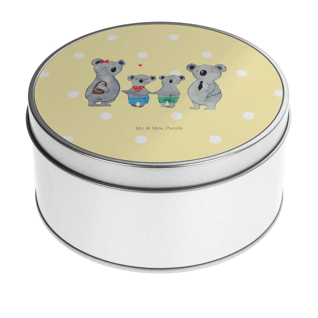 Blechdose rund Koala Familie zwei Metalldose, Keksdose, Dose, Vorratsdose, Geschenkbox, Lunchbox, Aufbewahrungsbox, Vorratsdosen, Metallkiste, Metallbox, Metallboxen, Aufbewahrungskiste, Geschenkkiste, Blechdosen mit Deckel, Metallkiste mit Deckel, Vorratsdosen mit Deckel, Metall Dose, Familie, Vatertag, Muttertag, Bruder, Schwester, Mama, Papa, Oma, Opa, Koala, Koalabär, beste Familie, Familienzeit, Familienleben, Koalafamilie, Lieblingsfamilie