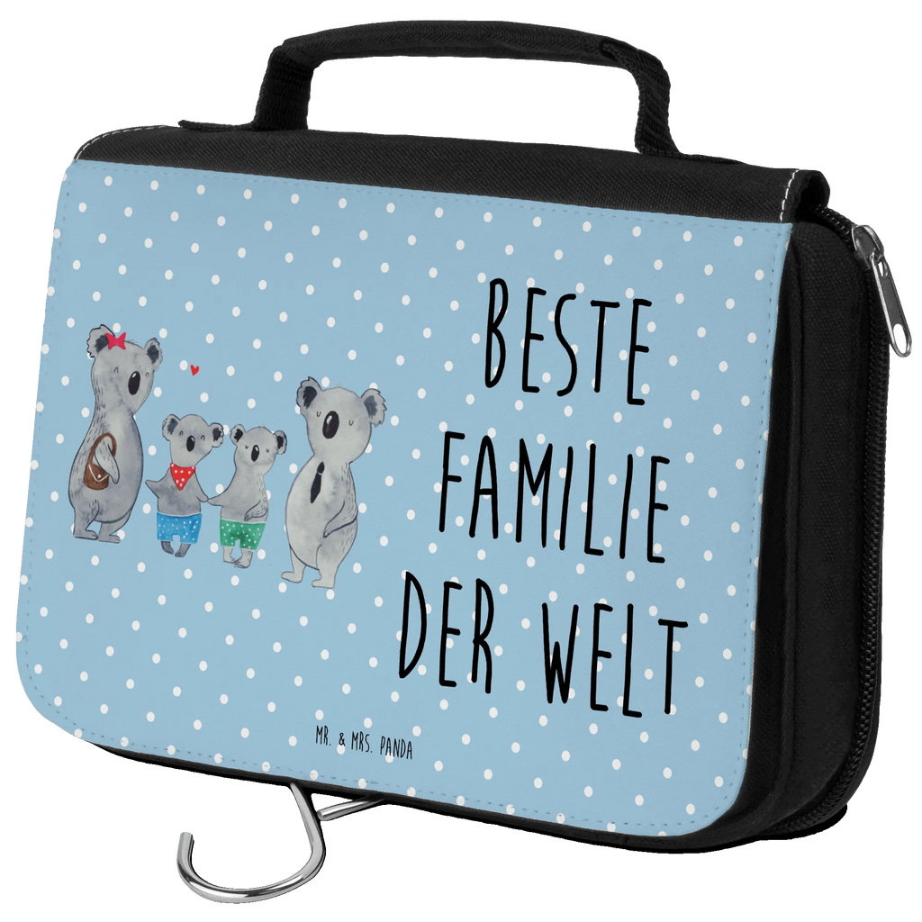 Kulturbeutel Koala Familie zwei Kulturbeutel, Zum Aufhängen, Waschtasche, Kosmetiktasche, Damen, Herren, Aufbewahrungstasche, Schminktasche, Kosmetikbeutel, Organizer, Kulturtasche, Schminkutensil, Familie, Vatertag, Muttertag, Bruder, Schwester, Mama, Papa, Oma, Opa, Koala, Koalabär, beste Familie, Familienzeit, Familienleben, Koalafamilie, Lieblingsfamilie