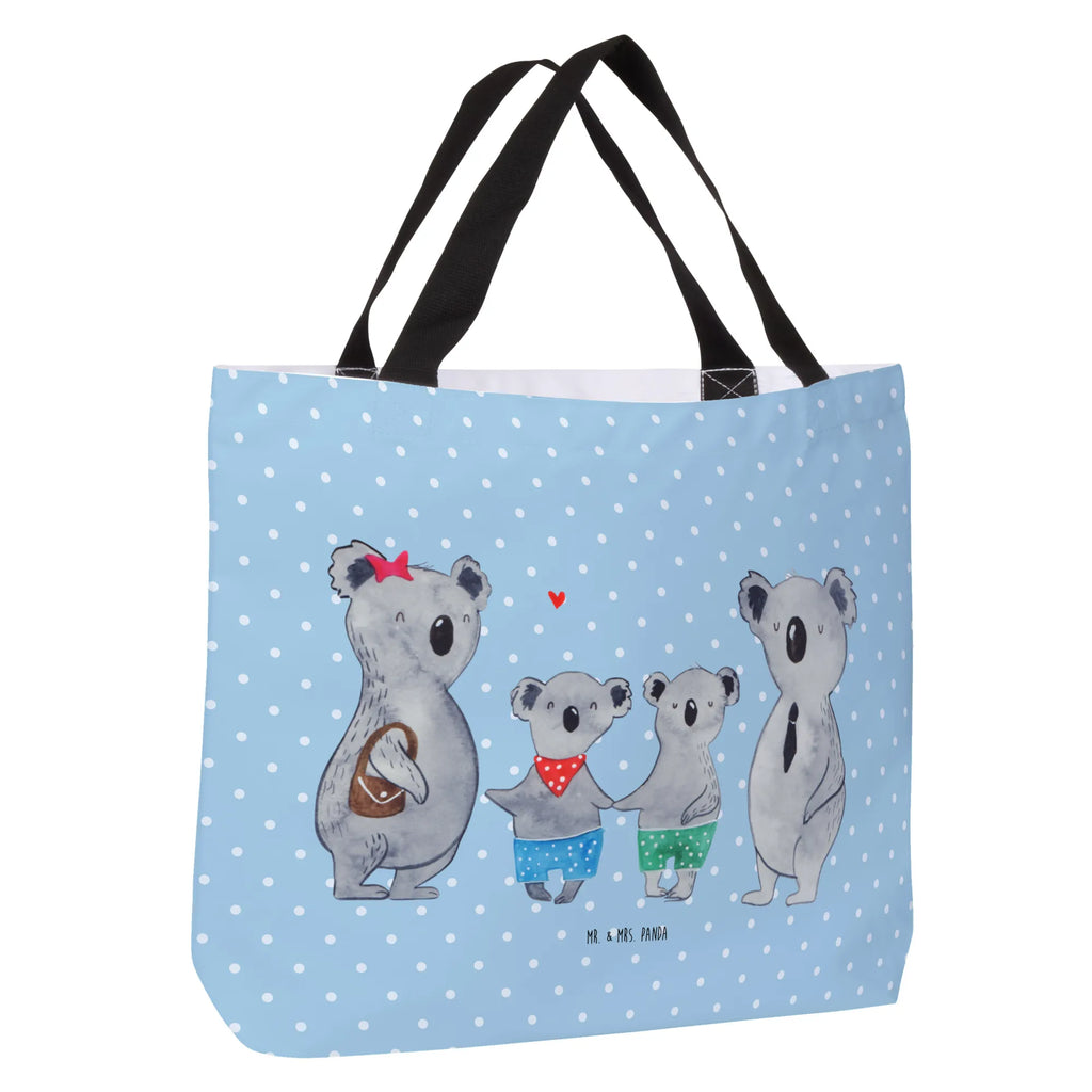 Shopper Koala Familie zwei Beutel, Einkaufstasche, Tasche, Strandtasche, Einkaufsbeutel, Shopper, Schultasche, Freizeittasche, Tragebeutel, Schulbeutel, Alltagstasche, Familie, Vatertag, Muttertag, Bruder, Schwester, Mama, Papa, Oma, Opa, Koala, Koalabär, beste Familie, Familienzeit, Familienleben, Koalafamilie, Lieblingsfamilie