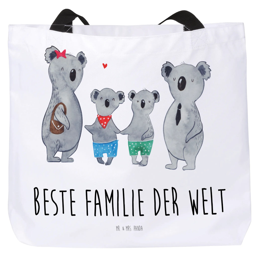 Shopper Koala Familie zwei Beutel, Einkaufstasche, Tasche, Strandtasche, Einkaufsbeutel, Shopper, Schultasche, Freizeittasche, Tragebeutel, Schulbeutel, Alltagstasche, Familie, Vatertag, Muttertag, Bruder, Schwester, Mama, Papa, Oma, Opa, Koala, Koalabär, beste Familie, Familienzeit, Familienleben, Koalafamilie, Lieblingsfamilie