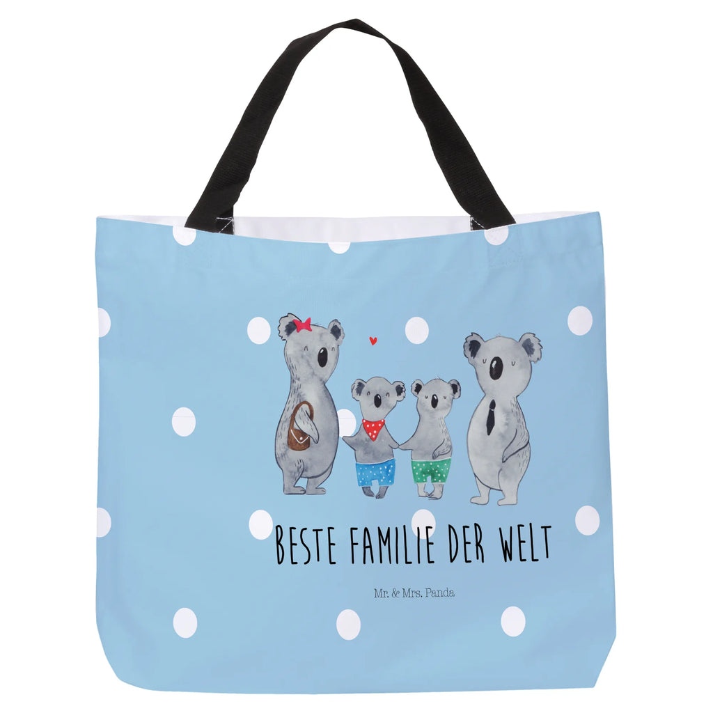 Shopper Koala Familie zwei Beutel, Einkaufstasche, Tasche, Strandtasche, Einkaufsbeutel, Shopper, Schultasche, Freizeittasche, Tragebeutel, Schulbeutel, Alltagstasche, Familie, Vatertag, Muttertag, Bruder, Schwester, Mama, Papa, Oma, Opa, Koala, Koalabär, beste Familie, Familienzeit, Familienleben, Koalafamilie, Lieblingsfamilie