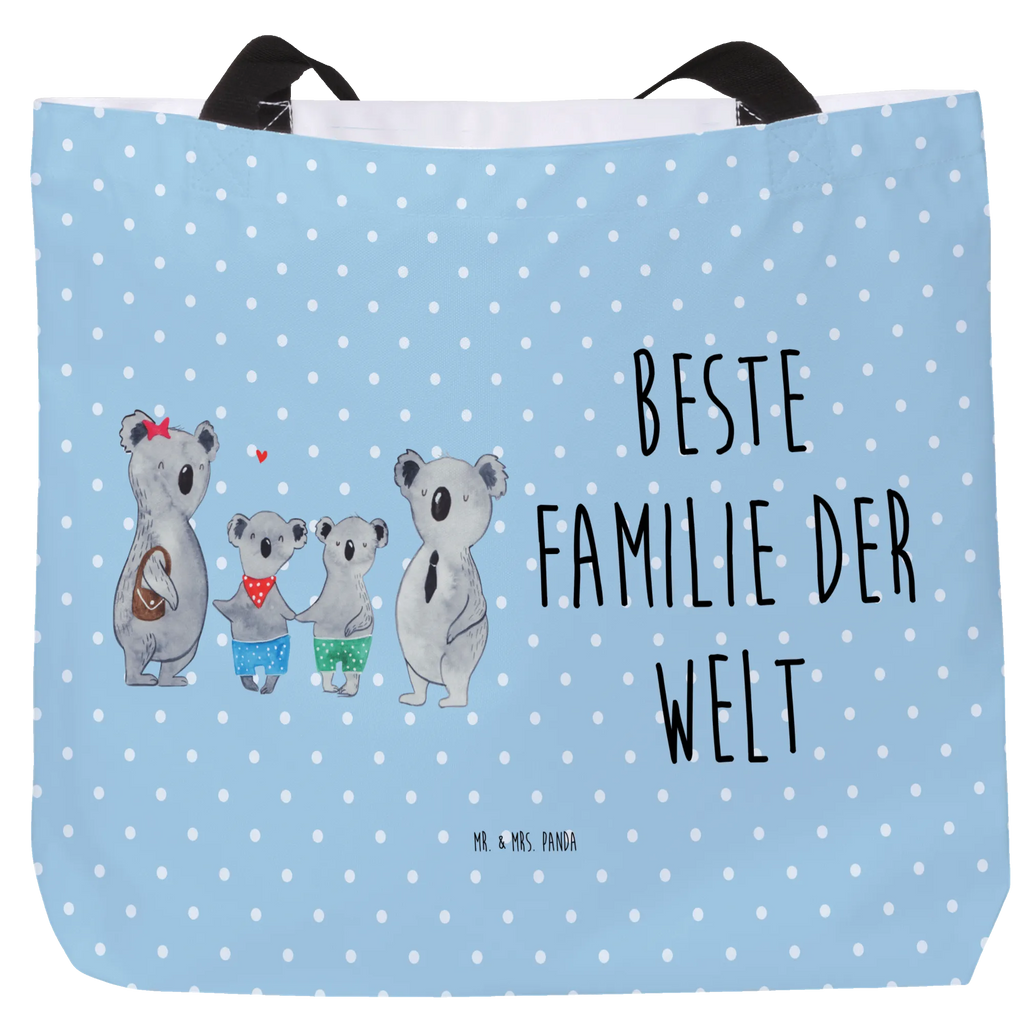 Shopper Koala Familie zwei Beutel, Einkaufstasche, Tasche, Strandtasche, Einkaufsbeutel, Shopper, Schultasche, Freizeittasche, Tragebeutel, Schulbeutel, Alltagstasche, Familie, Vatertag, Muttertag, Bruder, Schwester, Mama, Papa, Oma, Opa, Koala, Koalabär, beste Familie, Familienzeit, Familienleben, Koalafamilie, Lieblingsfamilie