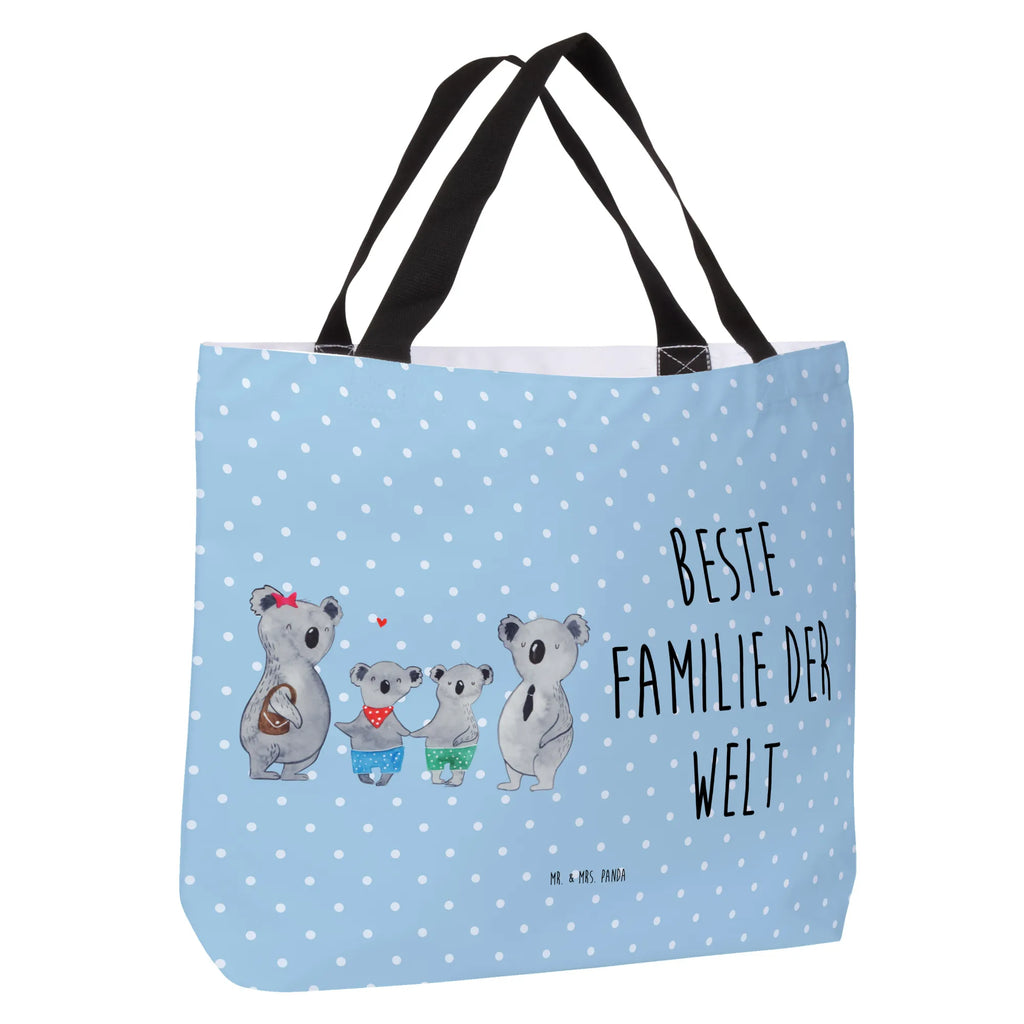 Shopper Koala Familie zwei Beutel, Einkaufstasche, Tasche, Strandtasche, Einkaufsbeutel, Shopper, Schultasche, Freizeittasche, Tragebeutel, Schulbeutel, Alltagstasche, Familie, Vatertag, Muttertag, Bruder, Schwester, Mama, Papa, Oma, Opa, Koala, Koalabär, beste Familie, Familienzeit, Familienleben, Koalafamilie, Lieblingsfamilie