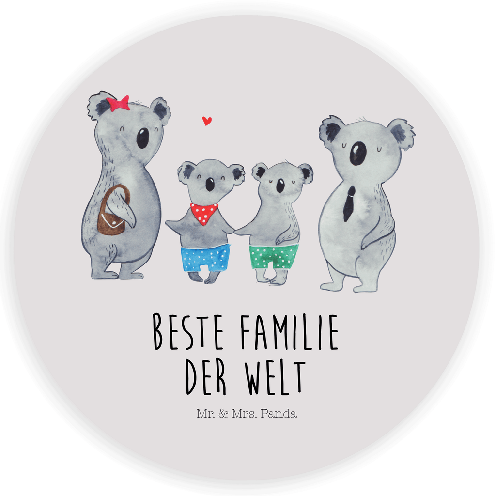 Rund Aufkleber Koala Familie zwei Sticker, Aufkleber, Etikett, Kinder, rund, Familie, Vatertag, Muttertag, Bruder, Schwester, Mama, Papa, Oma, Opa, Koala, Koalabär, beste Familie, Familienzeit, Familienleben, Koalafamilie, Lieblingsfamilie