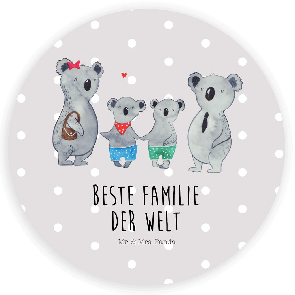 Rund Aufkleber Koala Familie zwei Sticker, Aufkleber, Etikett, Kinder, rund, Familie, Vatertag, Muttertag, Bruder, Schwester, Mama, Papa, Oma, Opa, Koala, Koalabär, beste Familie, Familienzeit, Familienleben, Koalafamilie, Lieblingsfamilie