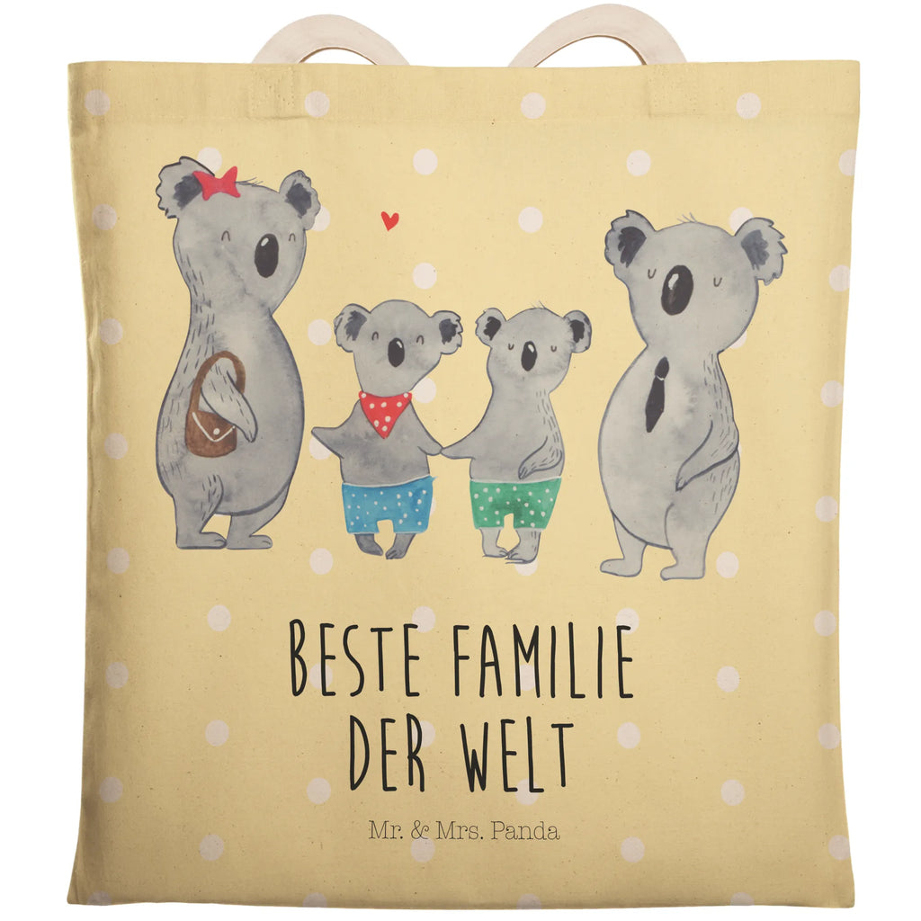 Einkaufstasche Koala Familie zwei Tragetasche, Tasche, Beutel, Stofftasche, Baumwolltasche, Umhängetasche, Shopper, Einkaufstasche, Beuteltasche, Familie, Vatertag, Muttertag, Bruder, Schwester, Mama, Papa, Oma, Opa, Koala, Koalabär, beste Familie, Familienzeit, Familienleben, Koalafamilie, Lieblingsfamilie