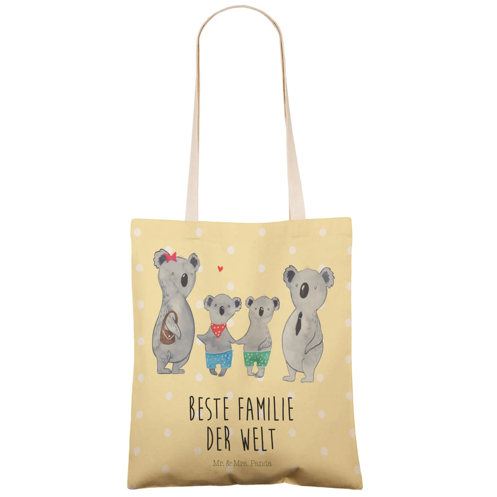 Einkaufstasche Koala Familie zwei Tragetasche, Tasche, Beutel, Stofftasche, Baumwolltasche, Umhängetasche, Shopper, Einkaufstasche, Beuteltasche, Familie, Vatertag, Muttertag, Bruder, Schwester, Mama, Papa, Oma, Opa, Koala, Koalabär, beste Familie, Familienzeit, Familienleben, Koalafamilie, Lieblingsfamilie