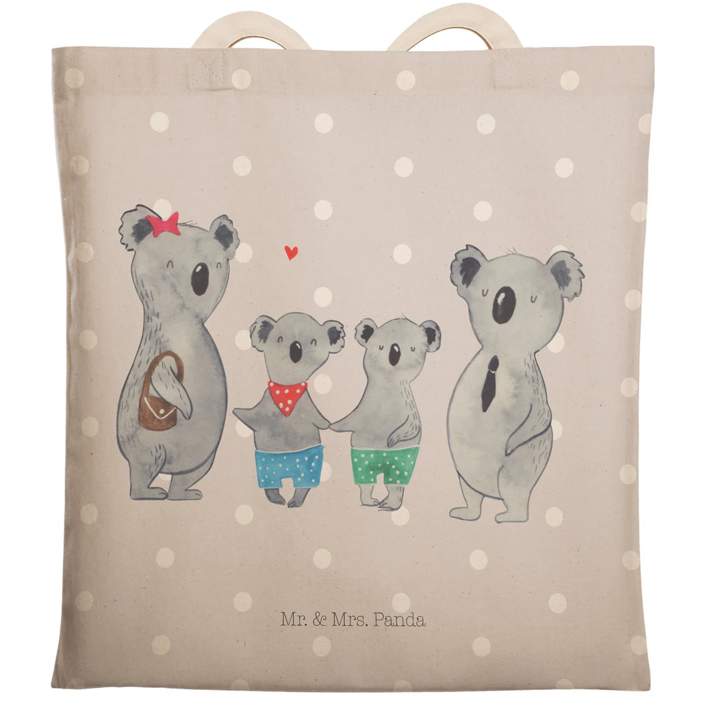 Einkaufstasche Koala Familie zwei Tragetasche, Tasche, Beutel, Stofftasche, Baumwolltasche, Umhängetasche, Shopper, Einkaufstasche, Beuteltasche, Familie, Vatertag, Muttertag, Bruder, Schwester, Mama, Papa, Oma, Opa, Koala, Koalabär, beste Familie, Familienzeit, Familienleben, Koalafamilie, Lieblingsfamilie