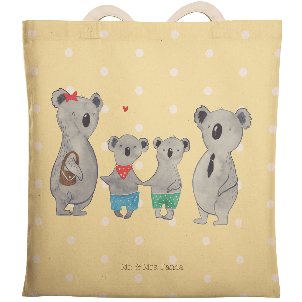 Einkaufstasche Koala Familie zwei Tragetasche, Tasche, Beutel, Stofftasche, Baumwolltasche, Umhängetasche, Shopper, Einkaufstasche, Beuteltasche, Familie, Vatertag, Muttertag, Bruder, Schwester, Mama, Papa, Oma, Opa, Koala, Koalabär, beste Familie, Familienzeit, Familienleben, Koalafamilie, Lieblingsfamilie