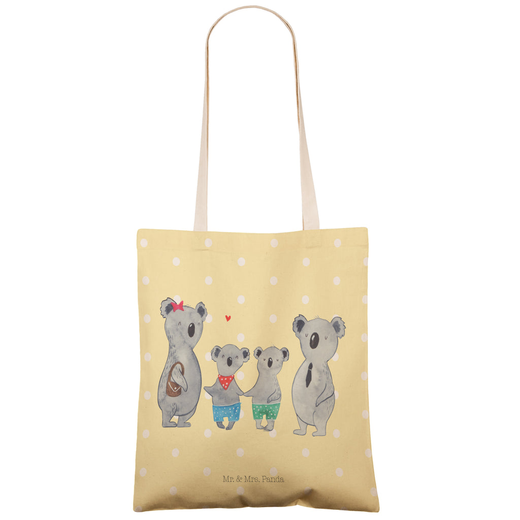 Einkaufstasche Koala Familie zwei Tragetasche, Tasche, Beutel, Stofftasche, Baumwolltasche, Umhängetasche, Shopper, Einkaufstasche, Beuteltasche, Familie, Vatertag, Muttertag, Bruder, Schwester, Mama, Papa, Oma, Opa, Koala, Koalabär, beste Familie, Familienzeit, Familienleben, Koalafamilie, Lieblingsfamilie