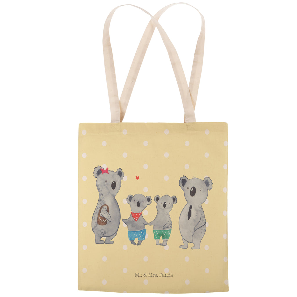 Einkaufstasche Koala Familie zwei Tragetasche, Tasche, Beutel, Stofftasche, Baumwolltasche, Umhängetasche, Shopper, Einkaufstasche, Beuteltasche, Familie, Vatertag, Muttertag, Bruder, Schwester, Mama, Papa, Oma, Opa, Koala, Koalabär, beste Familie, Familienzeit, Familienleben, Koalafamilie, Lieblingsfamilie