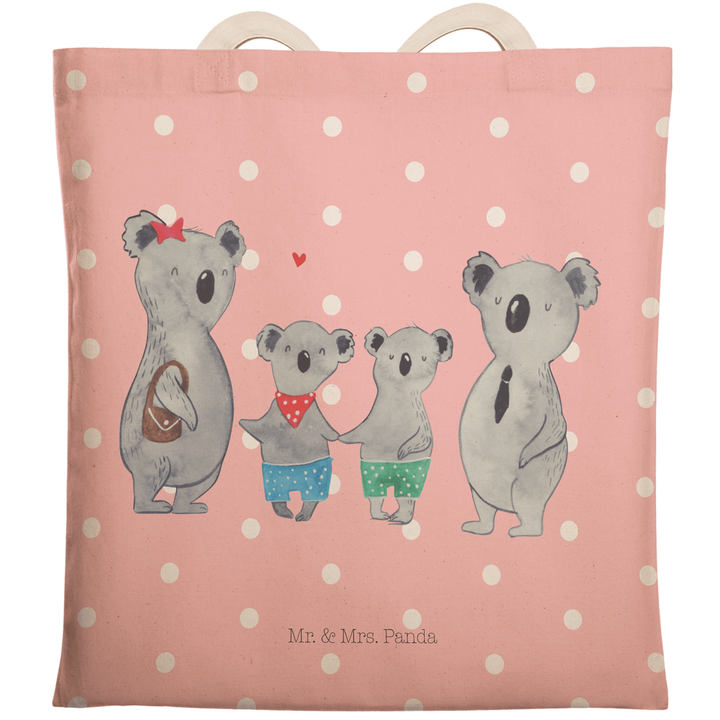 Einkaufstasche Koala Familie zwei Tragetasche, Tasche, Beutel, Stofftasche, Baumwolltasche, Umhängetasche, Shopper, Einkaufstasche, Beuteltasche, Familie, Vatertag, Muttertag, Bruder, Schwester, Mama, Papa, Oma, Opa, Koala, Koalabär, beste Familie, Familienzeit, Familienleben, Koalafamilie, Lieblingsfamilie