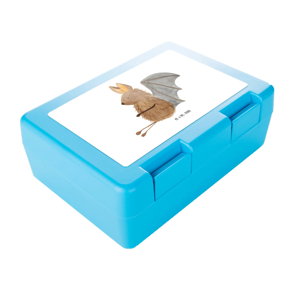 Brotdose Fledermaus sitzend Brotbox, Snackbox, Lunch box, Butterbrotdose, Brotzeitbox, Tiermotive, Gute Laune, lustige Sprüche, Tiere, Fledermaus, Fledermäuse, Motivation, entspannen