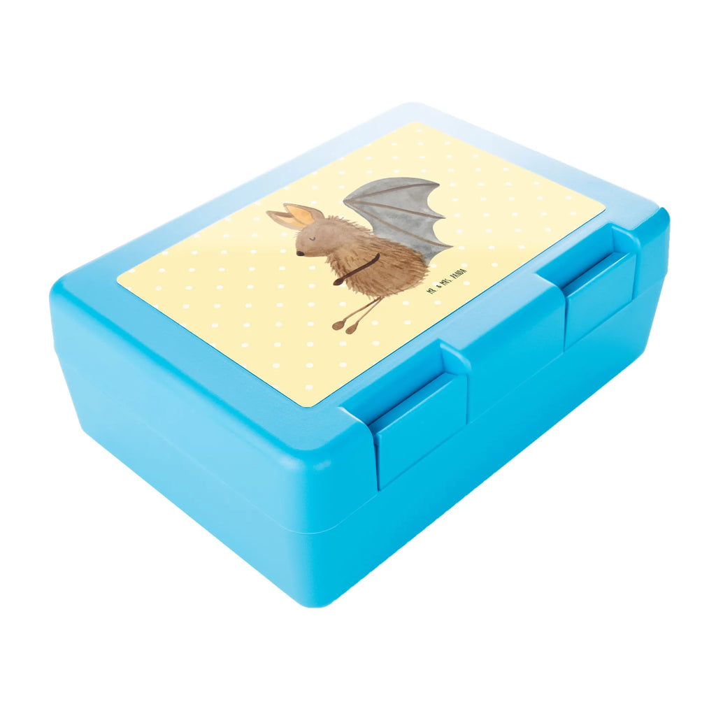 Brotdose Fledermaus sitzend Brotbox, Snackbox, Lunch box, Butterbrotdose, Brotzeitbox, Tiermotive, Gute Laune, lustige Sprüche, Tiere, Fledermaus, Fledermäuse, Motivation, entspannen