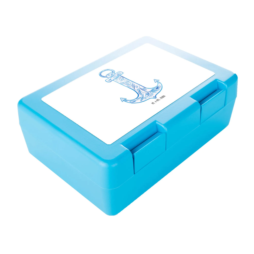 Brotdose Anker Blau Brotbox, Snackbox, Lunch box, Butterbrotdose, Brotzeitbox, Tiermotive, Gute Laune, lustige Sprüche, Tiere