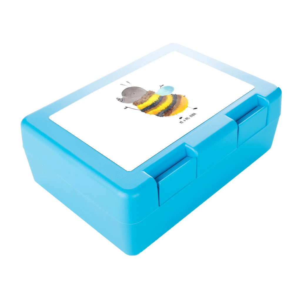 Brotdose Hummel flauschig Brotbox, Snackbox, Lunch box, Butterbrotdose, Brotzeitbox, Tiermotive, Gute Laune, lustige Sprüche, Tiere, Hummel, Flauschig, Biene, Blume, Natur