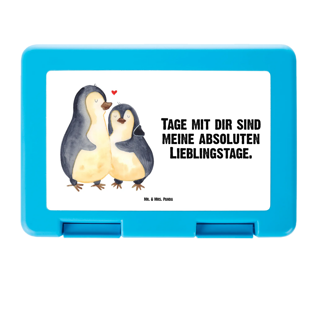 Brotdose Pinguin umarmend Brotbox, Snackbox, Lunch box, Butterbrotdose, Brotzeitbox, Pinguin, Liebe, Liebespaar, Liebesbeweis, Liebesgeschenk, Verlobung, Jahrestag, Hochzeitstag, Hochzeit, Hochzeitsgeschenk