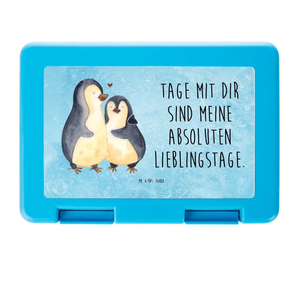 Brotdose Pinguin umarmend Brotbox, Snackbox, Lunch box, Butterbrotdose, Brotzeitbox, Pinguin, Liebe, Liebespaar, Liebesbeweis, Liebesgeschenk, Verlobung, Jahrestag, Hochzeitstag, Hochzeit, Hochzeitsgeschenk