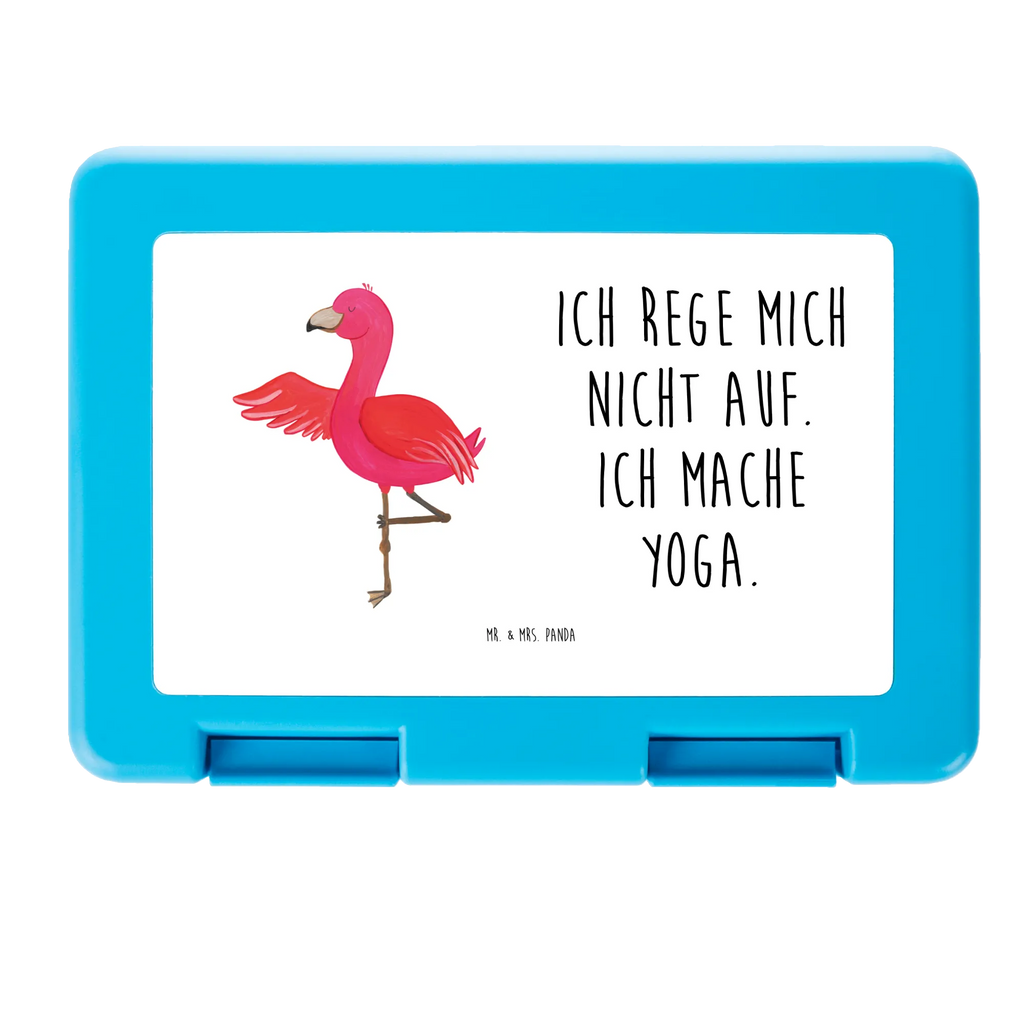 Brotdose Flamingo Yoga Brotbox, Snackbox, Lunch box, Butterbrotdose, Brotzeitbox, Flamingo, Vogel, Yoga, Namaste, Achtsamkeit, Yoga-Übung, Entspannung, Ärger, Aufregen, Tiefenentspannung