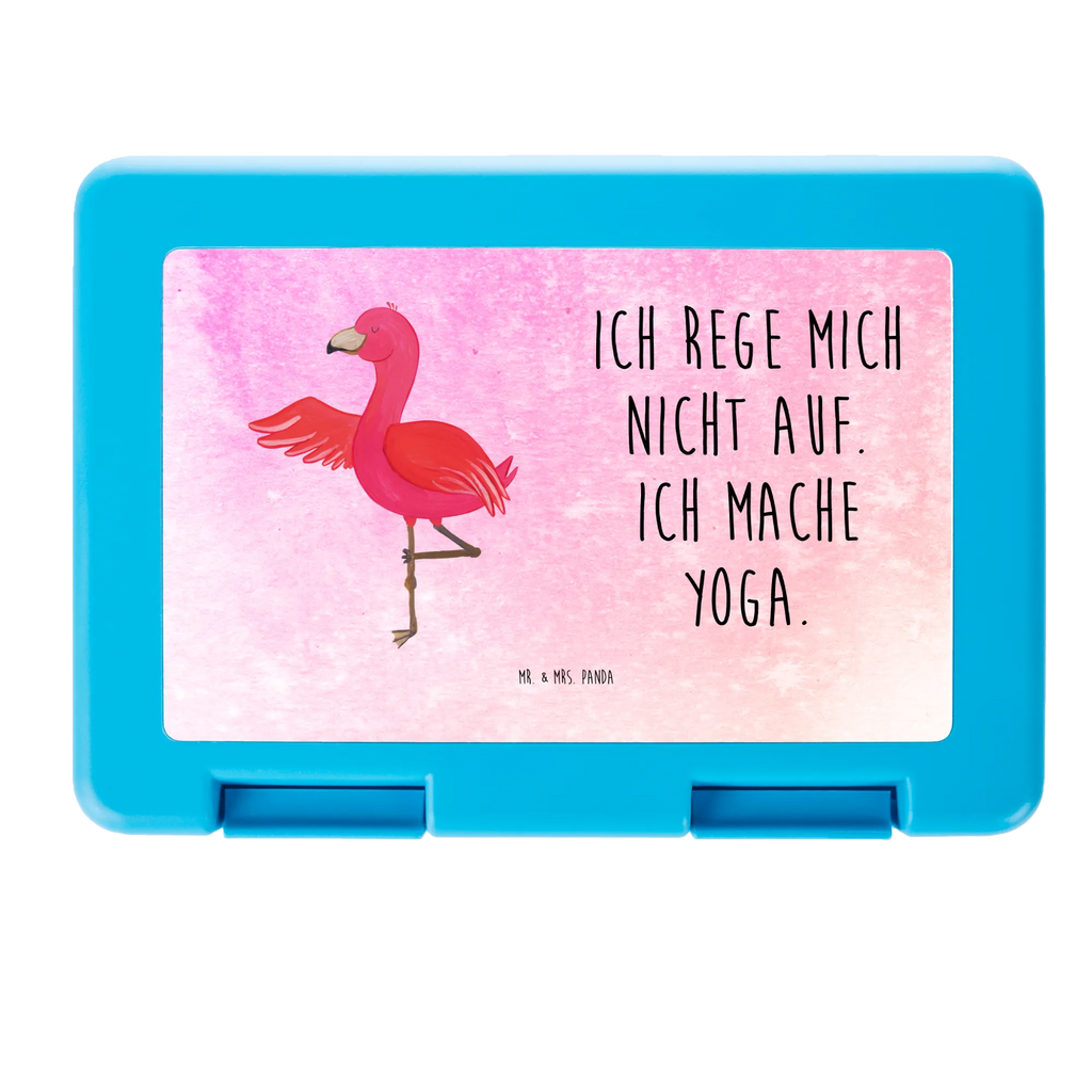 Brotdose Flamingo Yoga Brotbox, Snackbox, Lunch box, Butterbrotdose, Brotzeitbox, Flamingo, Vogel, Yoga, Namaste, Achtsamkeit, Yoga-Übung, Entspannung, Ärger, Aufregen, Tiefenentspannung