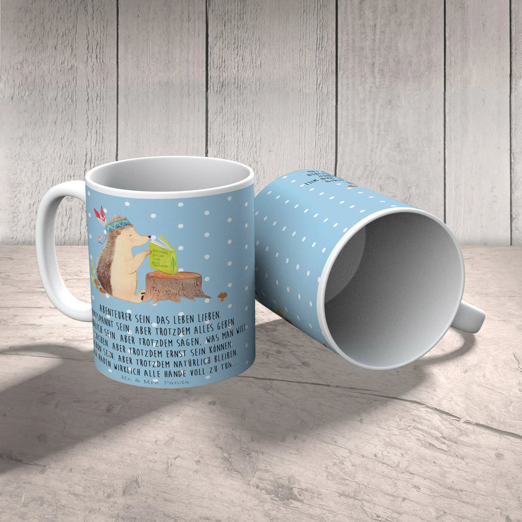 Tasse Igel Indianer Tasse, Kaffeetasse, Teetasse, Becher, Kaffeebecher, Teebecher, Keramiktasse, Porzellantasse, Büro Tasse, Geschenk Tasse, Tasse Sprüche, Tasse Motive, Kaffeetassen, Tasse bedrucken, Designer Tasse, Cappuccino Tassen, Schöne Teetassen, Waldtiere, Tiere, Igel, Indianer, Abenteuer, Lagerfeuer, Camping