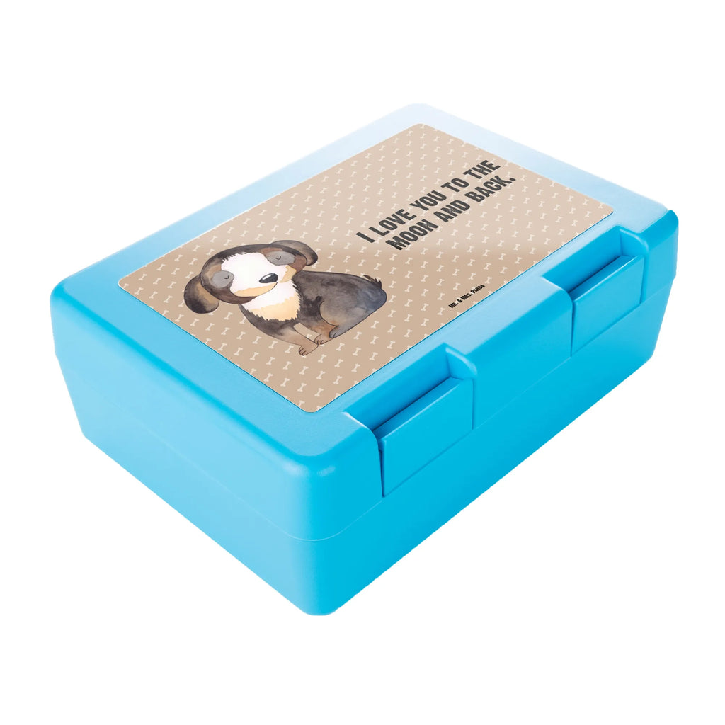 Brotdose Hund entspannt Brotbox, Snackbox, Lunch box, Butterbrotdose, Brotzeitbox, Hund, Hundemotiv, Haustier, Hunderasse, Tierliebhaber, Hundebesitzer, Sprüche, schwarzer Hund, Hundeliebe, Liebe, Hundeglück