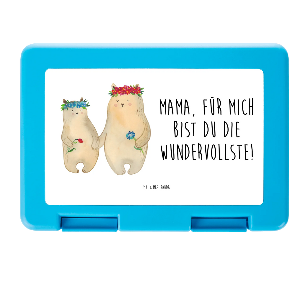 Brotdose Bären mit Blumenkranz Brotbox, Snackbox, Lunch box, Butterbrotdose, Brotzeitbox, Familie, Vatertag, Muttertag, Bruder, Schwester, Mama, Papa, Oma, Opa, Bär, Bären, Mutter, Mutti, Mami, Lieblingsmensch, Lieblingsmama, beste Mutter, weltbeste Mama, Geschenk Mama. Muttertag, Tochter, Kind, Kinder, Töchter, Family, Vorbild