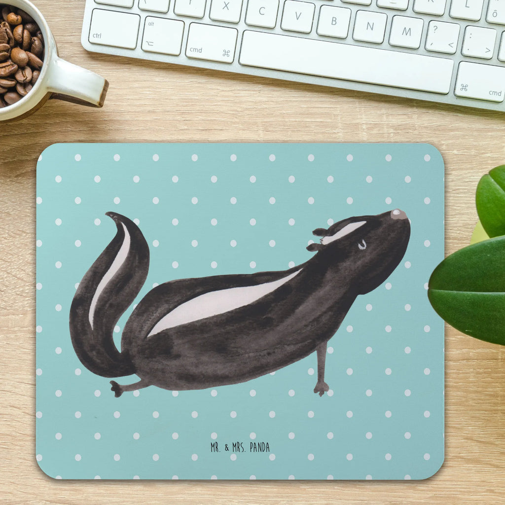 Mauspad Stinktier Yoga Mousepad, Computer zubehör, Büroausstattung, PC Zubehör, Arbeitszimmer, Mauspad, Einzigartiges Mauspad, Designer Mauspad, Mausunterlage, Mauspad Büro, Stinktier, Skunk, Wildtier, Raubtier, Stinker, Stinki, Yoga, Namaste, Lebe, Liebe, Lache