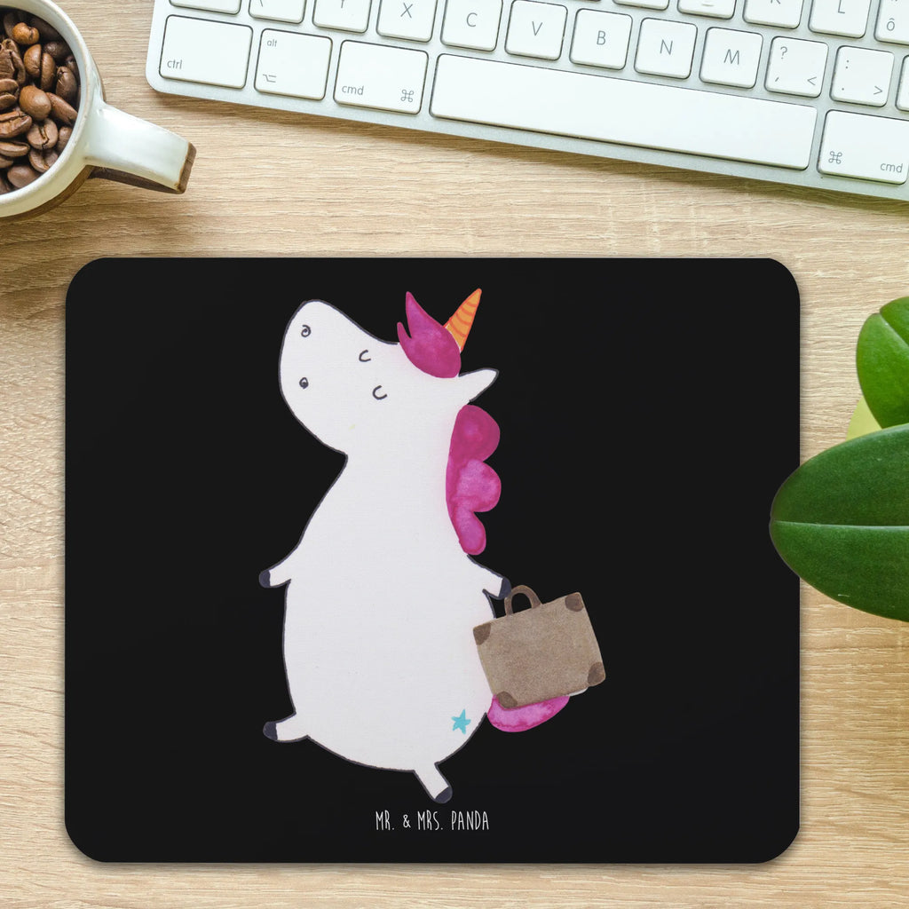 Mauspad Einhorn Koffer Mousepad, Computer zubehör, Büroausstattung, PC Zubehör, Arbeitszimmer, Mauspad, Einzigartiges Mauspad, Designer Mauspad, Mausunterlage, Mauspad Büro, Einhorn, Einhörner, Einhorn Deko, Pegasus, Unicorn, unicorn, Koffer, Verreisen, Reise, Gepäck, Abenteuer, Erwachsen, Kind, albern, Spaß, lustig, witzig