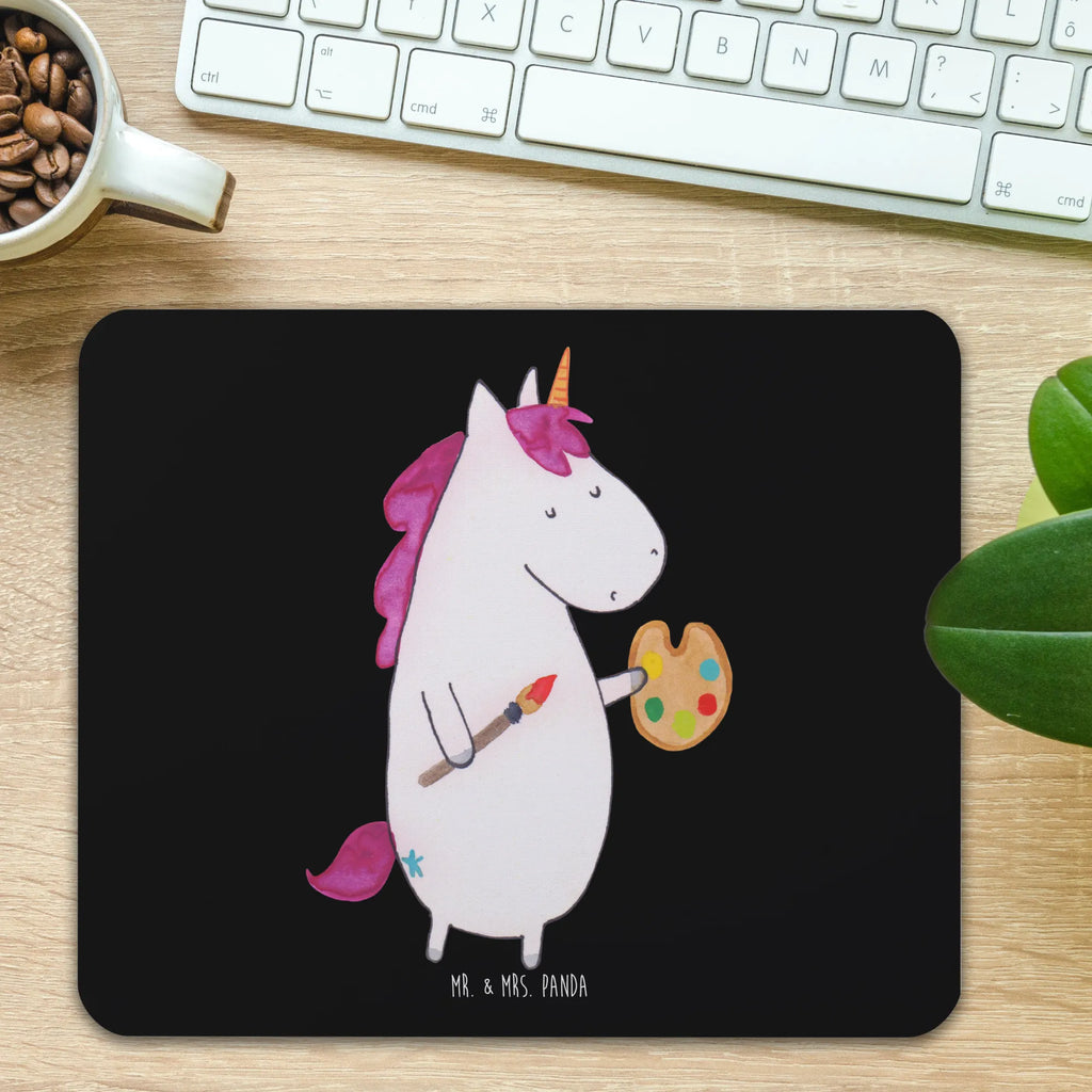 Mauspad Einhorn Künstler Mousepad, Computer zubehör, Büroausstattung, PC Zubehör, Arbeitszimmer, Mauspad, Einzigartiges Mauspad, Designer Mauspad, Mausunterlage, Mauspad Büro, Einhorn, Einhörner, Einhorn Deko, Pegasus, Unicorn, Englisch, Künstler, Artist, Malen, Zeichnen, Welt, Farbe, Stift, Pinsel, Geschenk, Maler