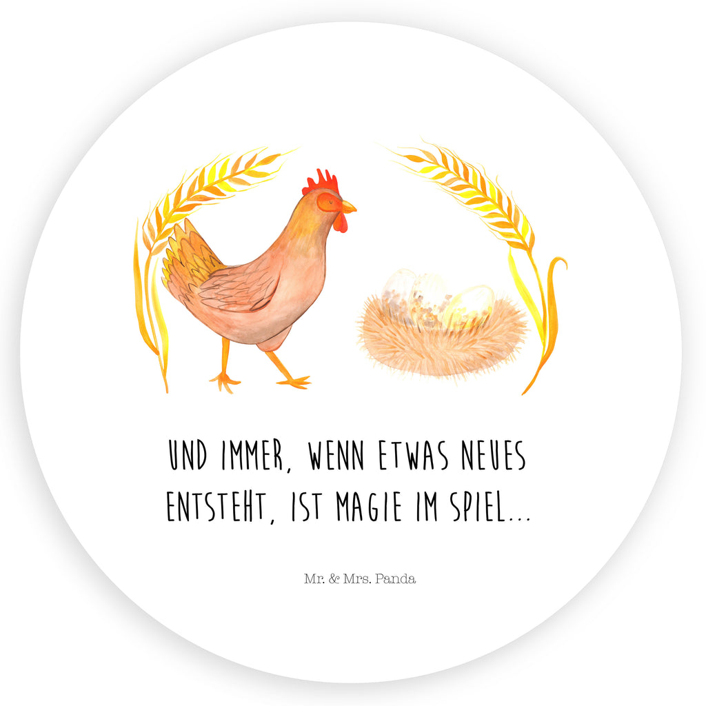 Rund Aufkleber Huhn stolz Sticker, Aufkleber, Etikett, Bauernhof, Hoftiere, Landwirt, Landwirtin, Hahn, Henne, Hühner, Eier, Hof, Landleben, Motivation, Geburt, Magie, Spruch, Schwangerschaft