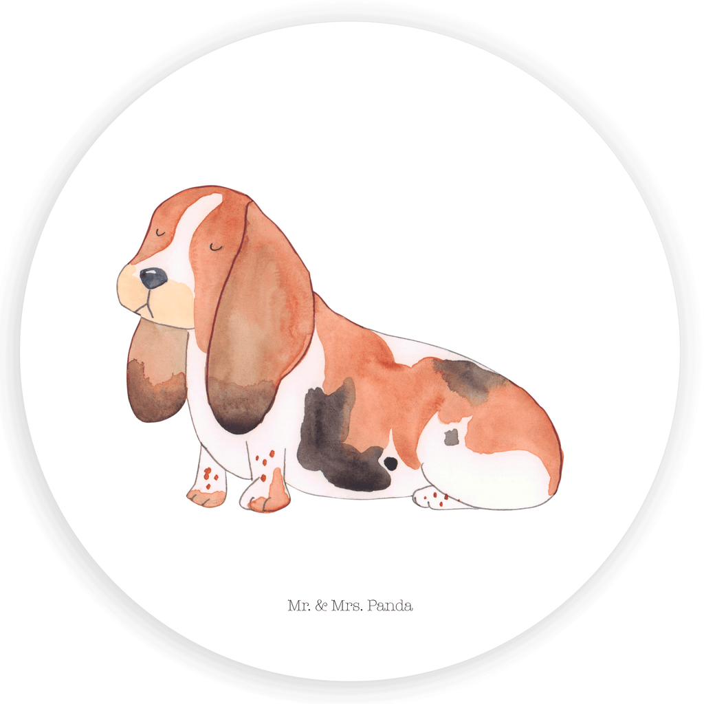 Rund Aufkleber Hund Basset Hound Sticker, Aufkleber, Etikett, Hund, Hundemotiv, Haustier, Hunderasse, Tierliebhaber, Hundebesitzer, Sprüche, Basset Hound, Basset, Hundeliebe, kinderlos