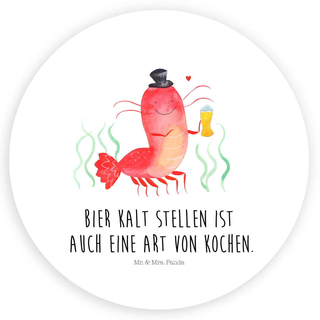 Rund Aufkleber Hummer mit Weizen Sticker, Aufkleber, Etikett, Meerestiere, Meer, Urlaub, Garnele, Garnelen, Bier, Kochen, Männerhaushalt, Junggeselle, Junggesellin, Bierliebhaber, Kneipe, Gasthaus, Wirtschaft