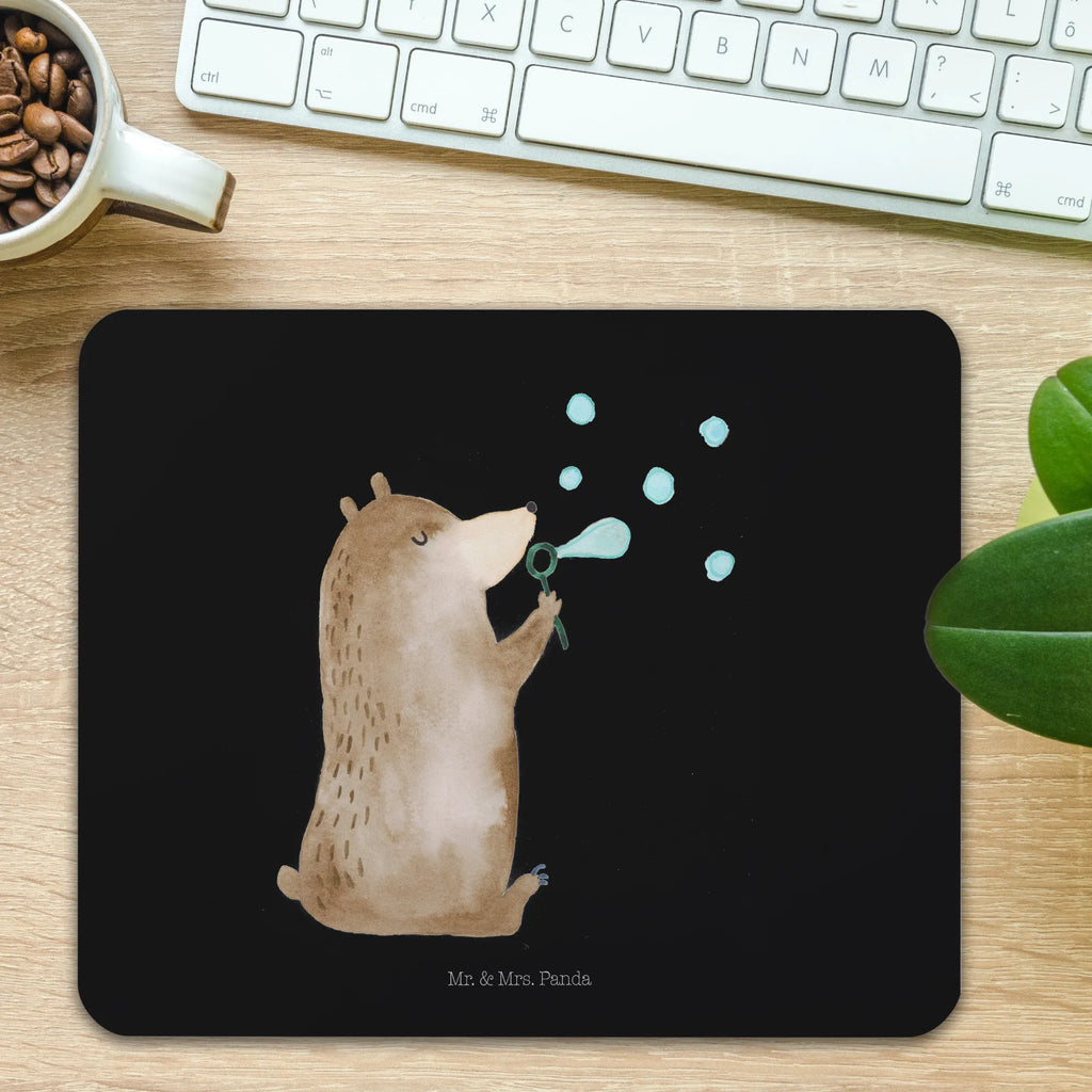 Mauspad Bär Seifenblasen Mousepad, Computer zubehör, Büroausstattung, PC Zubehör, Arbeitszimmer, Mauspad, Einzigartiges Mauspad, Designer Mauspad, Mausunterlage, Mauspad Büro, Bär, Teddy, Teddybär, Seifenblasen Bär Lustig Sein Glücklich Traurig Happy