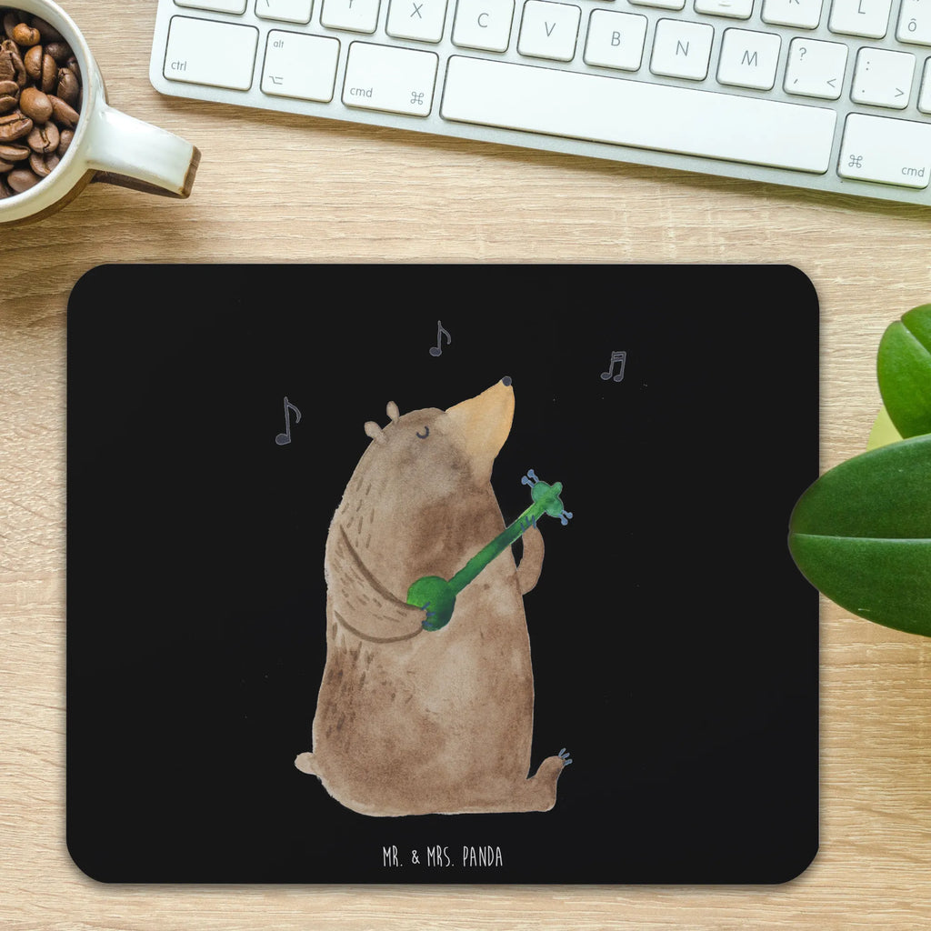 Mauspad Bär Gitarre Mousepad, Computer zubehör, Büroausstattung, PC Zubehör, Arbeitszimmer, Mauspad, Einzigartiges Mauspad, Designer Mauspad, Mausunterlage, Mauspad Büro, Bär, Teddy, Teddybär