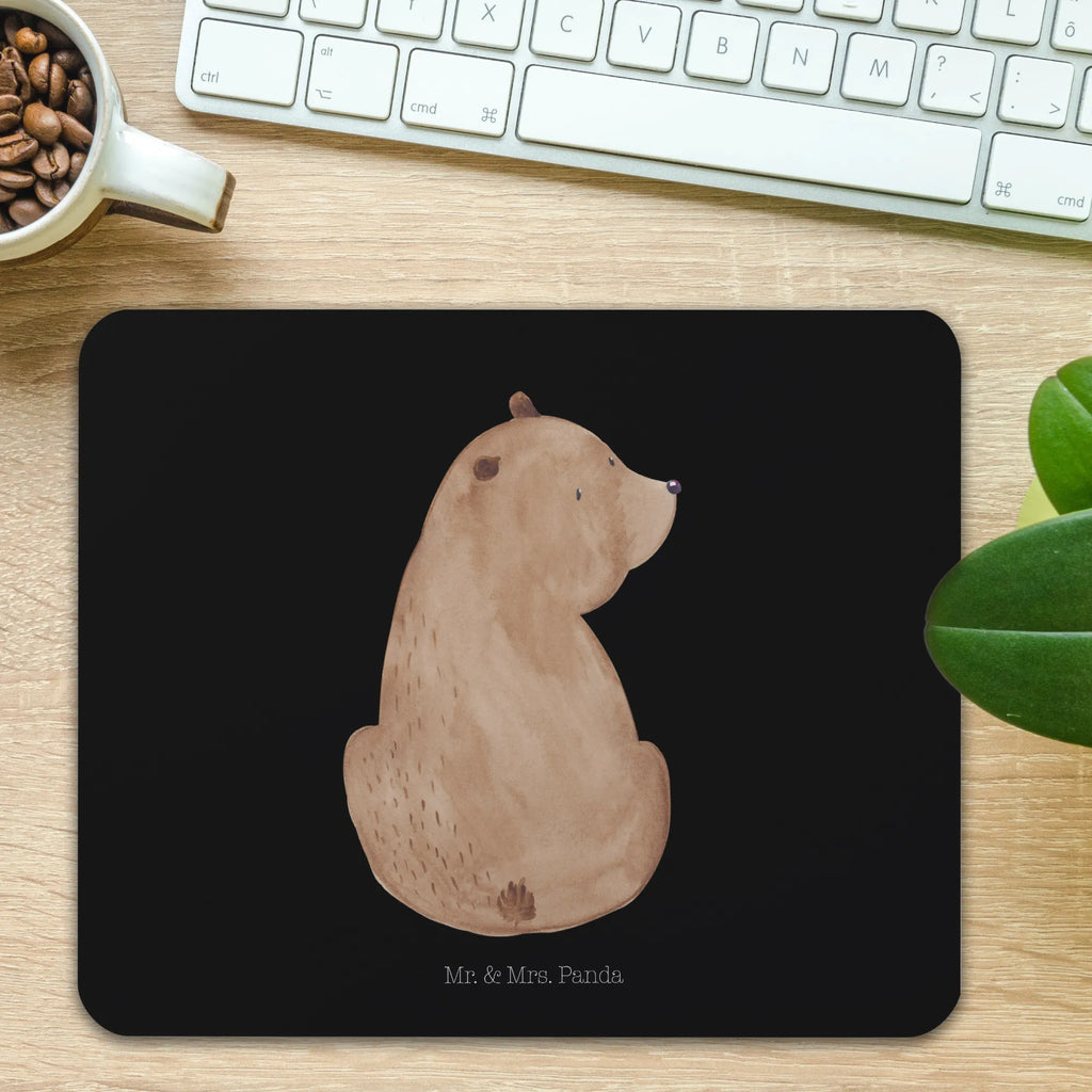 Mauspad Bär Schulterblick Mousepad, Computer zubehör, Büroausstattung, PC Zubehör, Arbeitszimmer, Mauspad, Einzigartiges Mauspad, Designer Mauspad, Mausunterlage, Mauspad Büro, Bär, Teddy, Teddybär, Selbstachtung, Weltansicht, Motivation, Bären, Bärenliebe, Weisheit