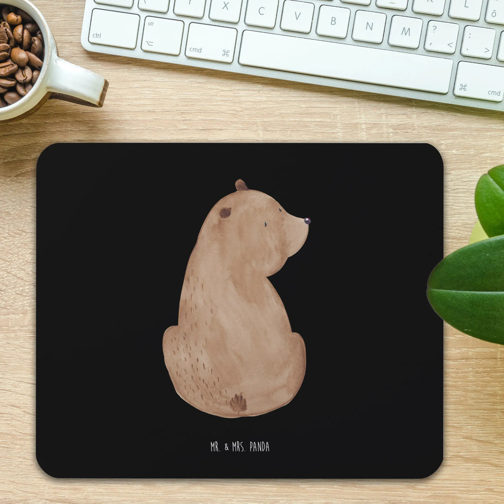 Mauspad Bär Schulterblick Mousepad, Computer zubehör, Büroausstattung, PC Zubehör, Arbeitszimmer, Mauspad, Einzigartiges Mauspad, Designer Mauspad, Mausunterlage, Mauspad Büro, Bär, Teddy, Teddybär, Selbstachtung, Weltansicht, Motivation, Bären, Bärenliebe, Weisheit